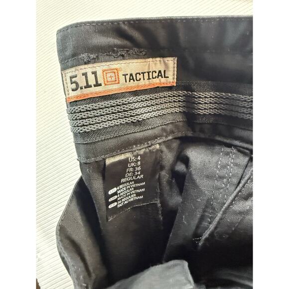5.11 Tactical Women’s Cargo Pants Black Utility Work Outdoor US 4 Regular - Picture 6 of 7